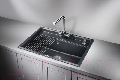 Мойка кухонная GRANULA KS-7301 (шварц)