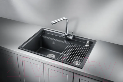 Мойка кухонная GRANULA KS-7302 (шварц)