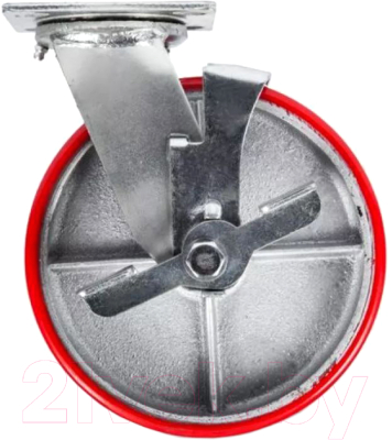 Опора колесная для тележки складской TOR SCpb 63 150мм с тормозом (N) / 1025347 - фото