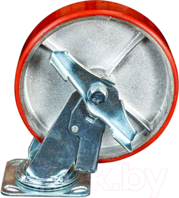 Опора колесная для тележки складской TOR SCpb 80 200мм с тормозом (N) / 1024153 - фото