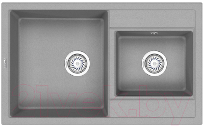 Мойка кухонная GRANULA GR-8201 (базальт) - фото