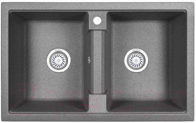 Мойка кухонная GRANULA GR-8101 (графит) - фото
