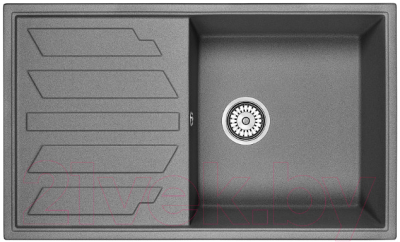 Мойка кухонная GRANULA GR-8601 (графит) - фото