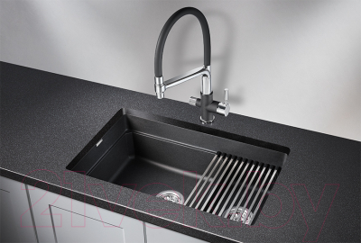 Мойка кухонная GRANULA KS-7304 (черный)