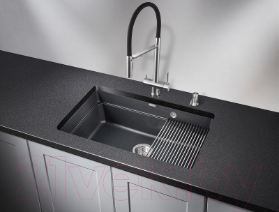 Мойка кухонная GRANULA KS-7303 (шварц)