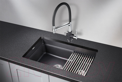 Мойка кухонная GRANULA KS-7304 (шварц)