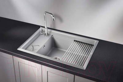 Мойка кухонная GRANULA KS-7305 (алюминиум)