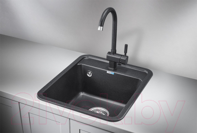 Мойка кухонная GRANULA ST-4202 (черный)