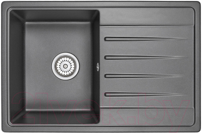 Мойка кухонная GRANULA ST-7602 (черный) - фото