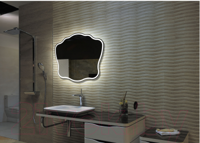 Зеркало Пекам Aperol 95x80 / aperol-95x80 (с подсветкой, с механической клавишей)