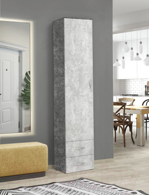 Шкаф-пенал Артём-Мебель ДСП СН-100.01 (бетон спаркс лайт/бетон спаркс)