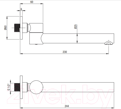 Душевая система со смесителем Deante BXYSX44T-3