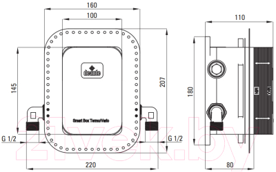 Душевая система со смесителем Deante BXYSX44T-3