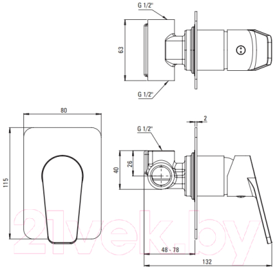 Душевая система Deante Jasmin 001M