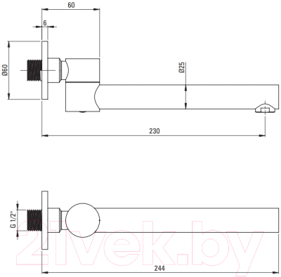 Душевой гарнитур Deante N06W