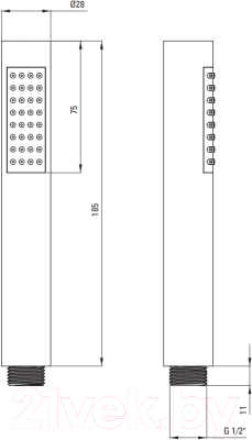 Душевой гарнитур Deante N06W