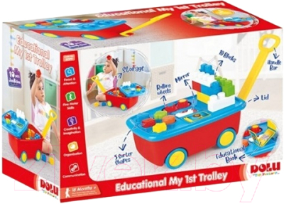 Конструктор Dolu В тележке c набором / 5099 - фото