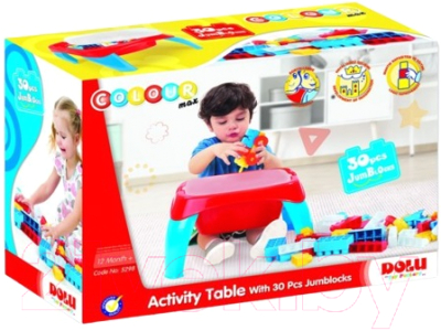 Конструктор Dolu Со столиком JumBlocks / 5298 (30эл) - фото