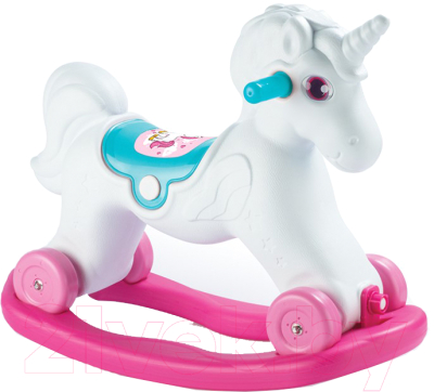 Каталка детская Dolu Лошадка-качалка Unicorn 2 в 1 / 2509 - фото