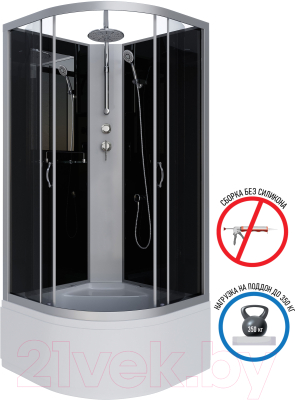 Душевая кабина Niagara NG-2507-14BKT 80x80x210