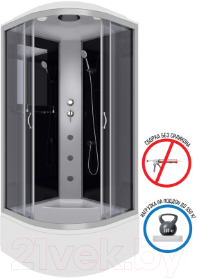 Душевая кабина Niagara NG-2509-14G 100x100x215