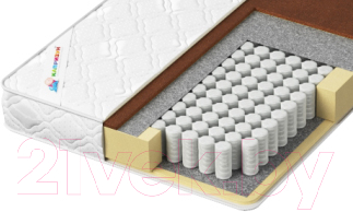 Матрас в кроватку Капризун Микс Хард 140x70 / 412990 - фото