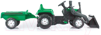 Каталка детская Dolu Ranchero с прицепом и ковшом / 8048