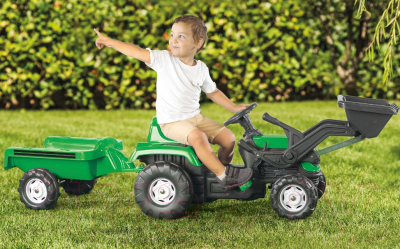 Каталка детская Dolu Ranchero с прицепом и ковшом / 8048