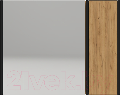 Шкаф с зеркалом для ванной АВН Ванкувер 80 / 66.07 (34) - фото