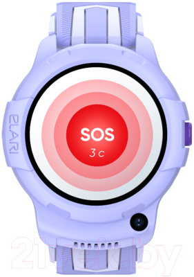 Умные часы детские Elari Kidphone 4G Wink (сиреневый)