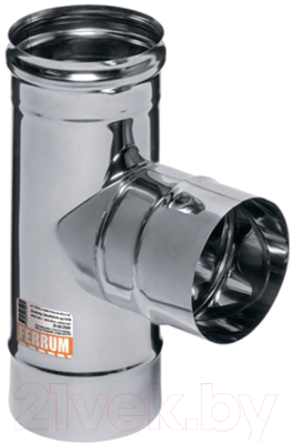 Тройник для дымохода Ferrum 90° 304/0.8мм Ф150 / f4728 - фото