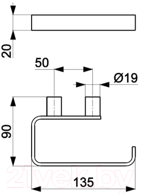 Держатель для туалетной бумаги Armatura 864-022-00 (хром)