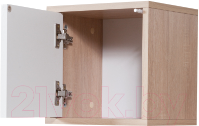 Шкаф навесной Мебель-Класс Куб-2 (белый/дуб сонома)