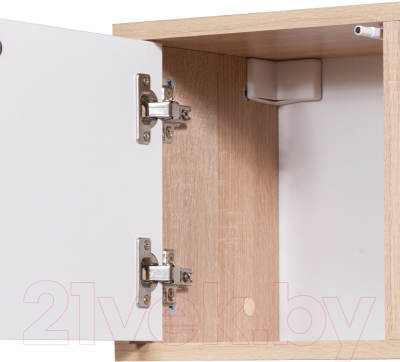 Шкаф навесной Мебель-Класс Куб-2 (белый/дуб сонома)