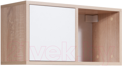 Полка Мебель-Класс Куб-3 (белый/дуб сонома) - фото