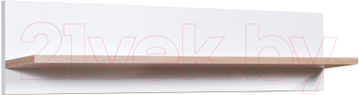 Полка Мебель-Класс Сити-1 (белый/дуб сонома) - фото