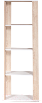 Стеллаж Мебель-Класс Имидж-3 (белый/дуб)
