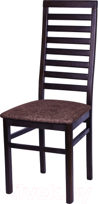 Стул Ельская мебельная фабрика МДК-82.2 / 15C 518 (венге/ролан коричневый) - фото