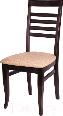 Стул Ельская мебельная фабрика МДК-93 / 15С 331-1 (береза венге/ролан коричневый) - фото