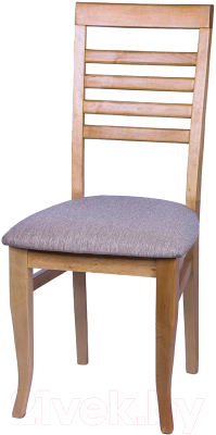 Стул Ельская мебельная фабрика МДК-93 / 15С 331 (береза Р43/ролан коричневый) - фото