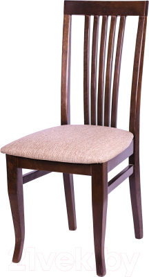 Стул Ельская мебельная фабрика МДК-99 / 18С 635-1 (береза Е-50/ролан коричневый) - фото