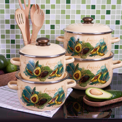 Набор кастрюль Appetite Avocado N41P123