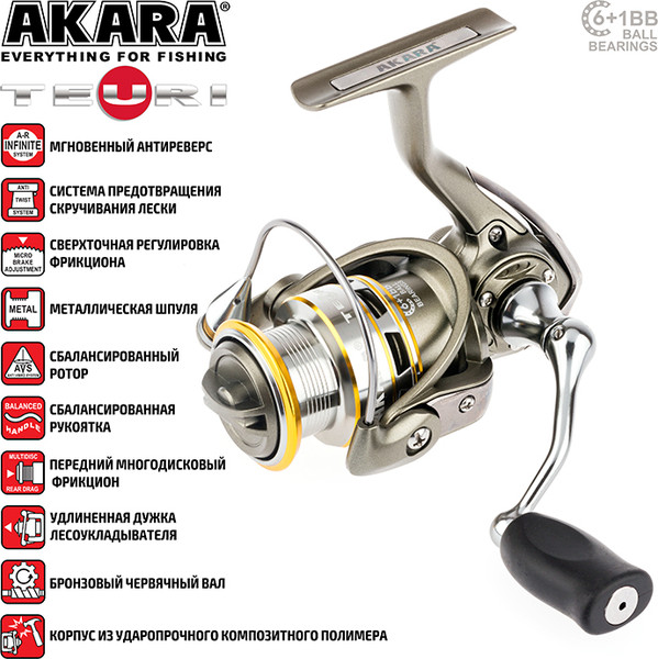 Катушка безынерционная Akara Teuri 1500 / AT1500-7