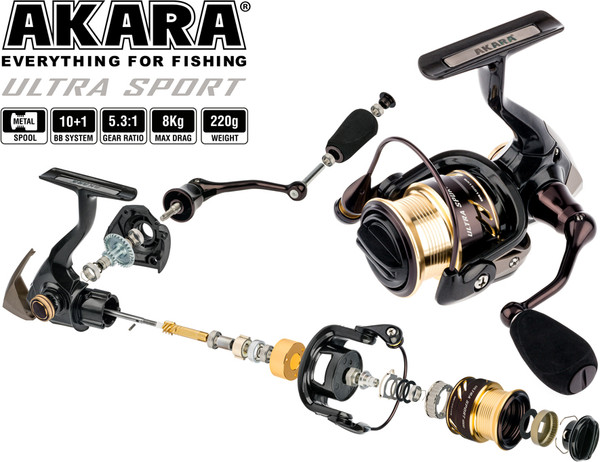 Катушка безынерционная Akara Ultra Sport 1000 / AUS1000-11
