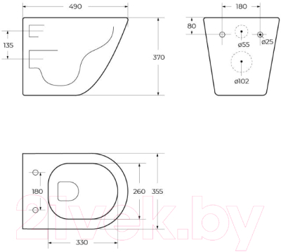 Унитаз подвесной BelBagno Sfera-R BB046CHR/BB865SC
