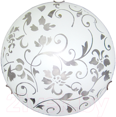 Потолочный светильник Элетех Эрика 400 НПБ 06-3х60 М65 / 1005206094 (матовый белый/хром) - фото