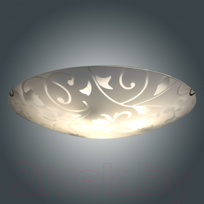 Потолочный светильник Элетех Эрика 400 НПБ 06-3х60 М65 / 1005206094 (матовый белый/хром)