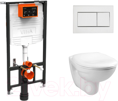 Унитаз подвесной с инсталляцией VitrA Normus / 9773B003-7206 - фото