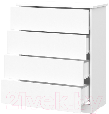 Комод NN мебель КМ 1 серия 2 (белый текстурный)