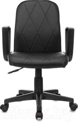 Кресло офисное Бюрократ CH-327 (черный экокожа)